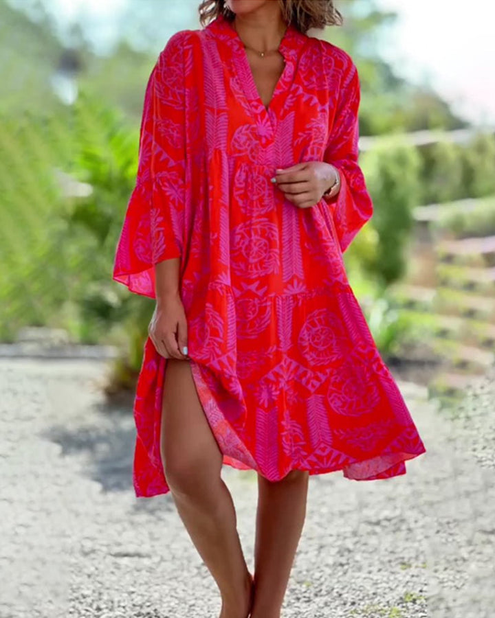 Sara - Boho Women's Summer Midi Dress
