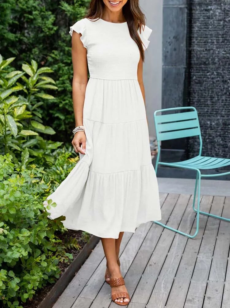 Amelia | Elegant Summer Midi Dress
