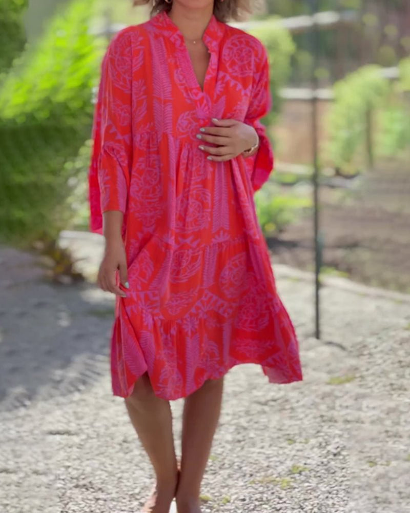 Sara - Boho Women's Summer Midi Dress