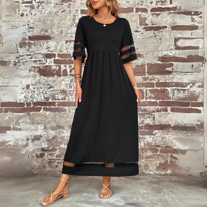 Adeline | Flattering Dress with Sheer Accents