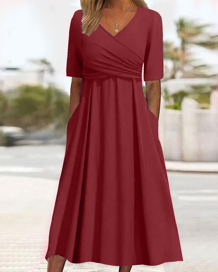 Lisa | Women Crossover Midi Dress