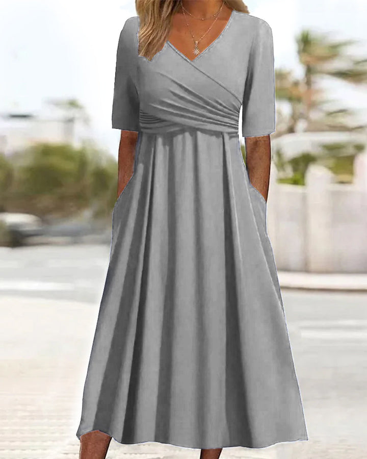 Lisa | Women Crossover Midi Dress