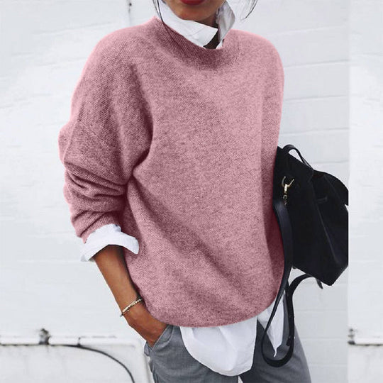 Avery | Women's Crew-Neck Oversized Knit Sweater