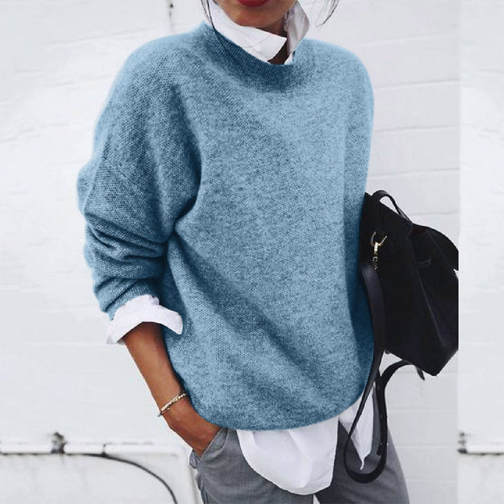 Avery | Women's Crew-Neck Oversized Knit Sweater