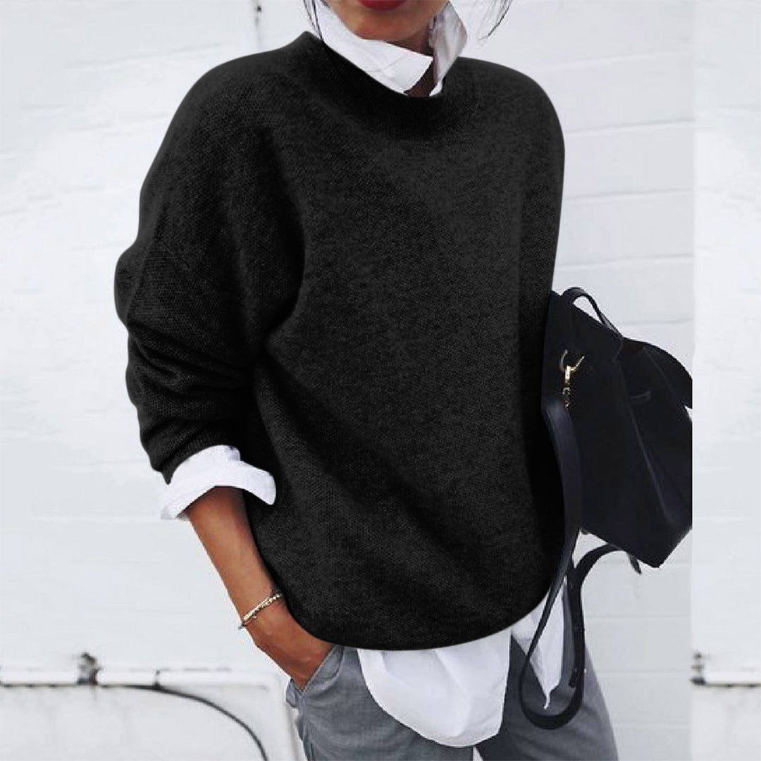 Avery | Women's Crew-Neck Oversized Knit Sweater