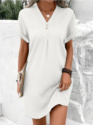Lisa - V-neck Summer Midi Dress