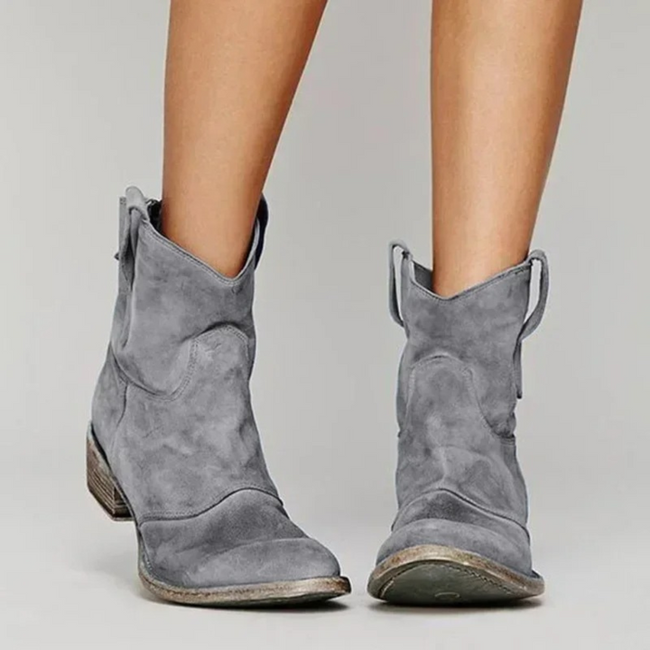 Delilah | Women's Western Low-Heel Pull-On Cowboy Ankle Boots