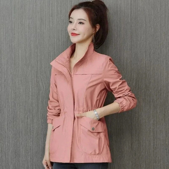 Everly | Women's Casual Stand-Collar Lightweight Trenchcoat