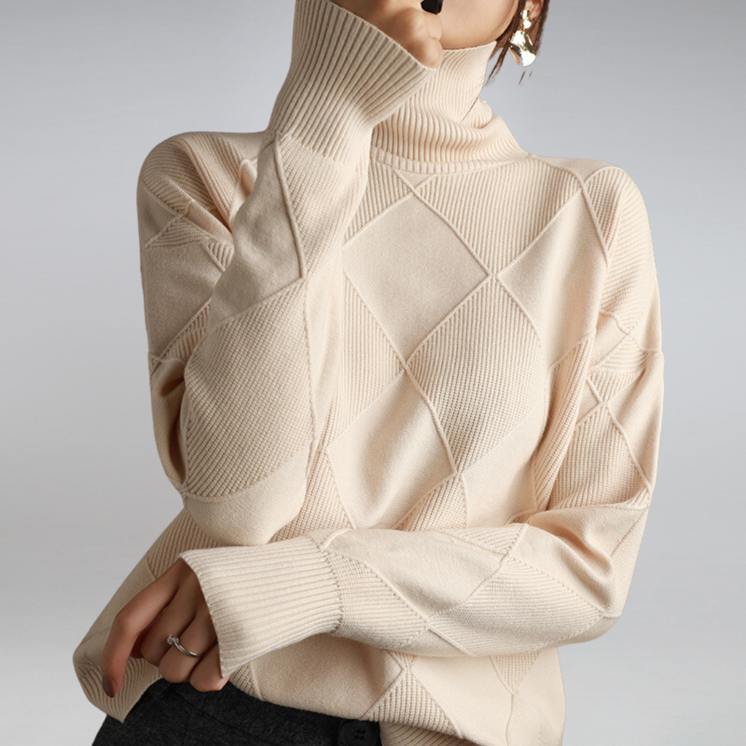 Maren | Women's Cozy Turtleneck Long Sleeve Oversized Sweater