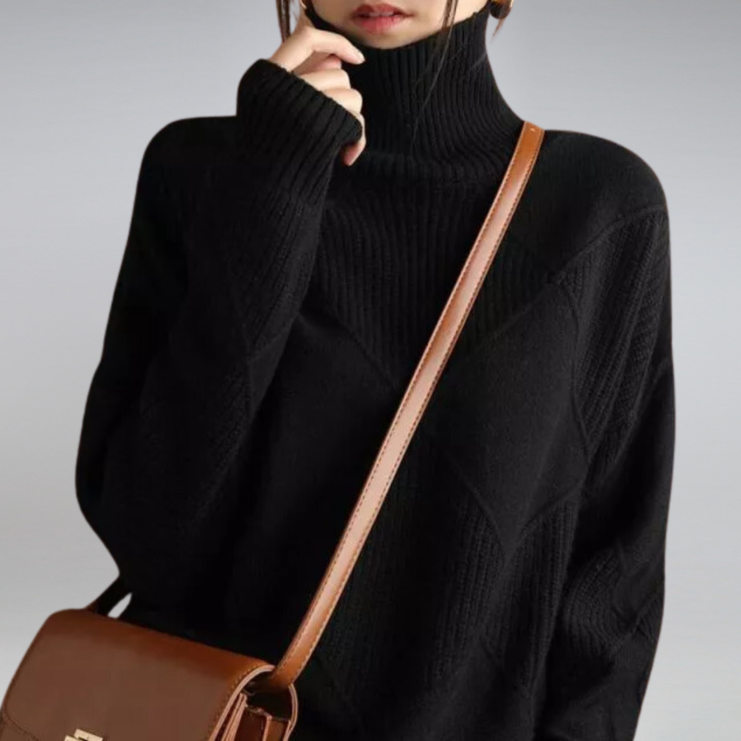 Maren | Women's Cozy Turtleneck Long Sleeve Oversized Sweater