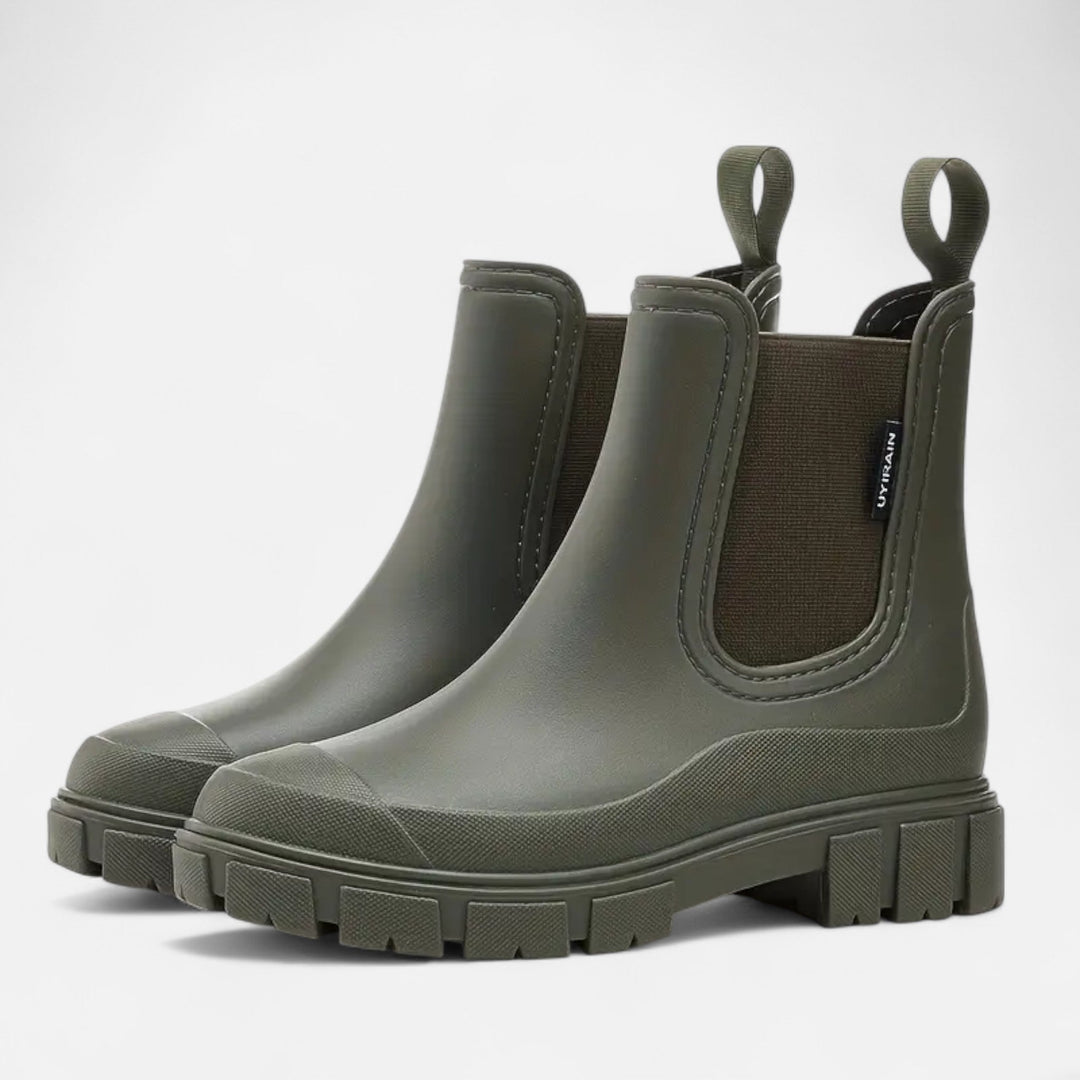 Margot | Women's Waterproof Lug-Sole Chelsea Ankle Rain Boots
