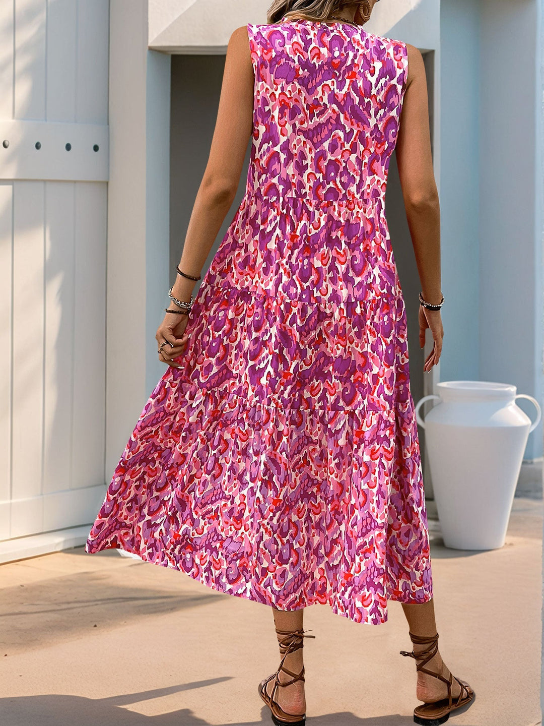Zuri | Flattering Floral Sleeveless Dress