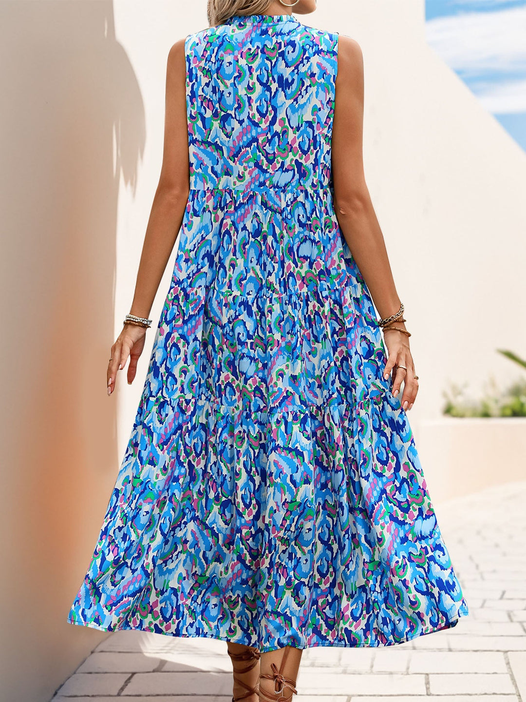 Zuri | Flattering Floral Sleeveless Dress