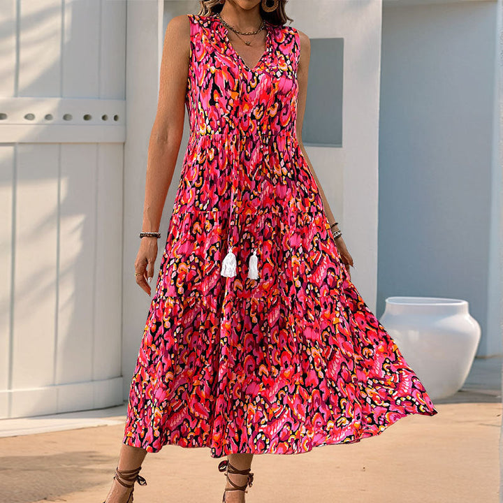 Zuri | Flattering Floral Sleeveless Dress