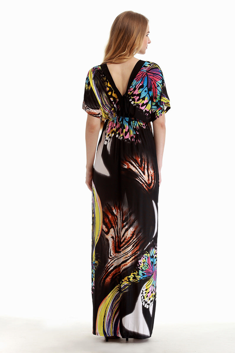 Ella | Flattering Butterfly Maxi Dress