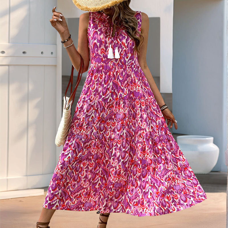 Zuri | Flattering Floral Sleeveless Dress