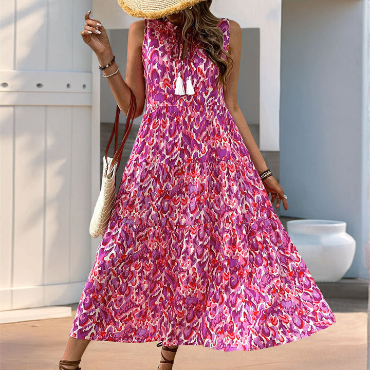 Zuri | Flattering Floral Sleeveless Dress
