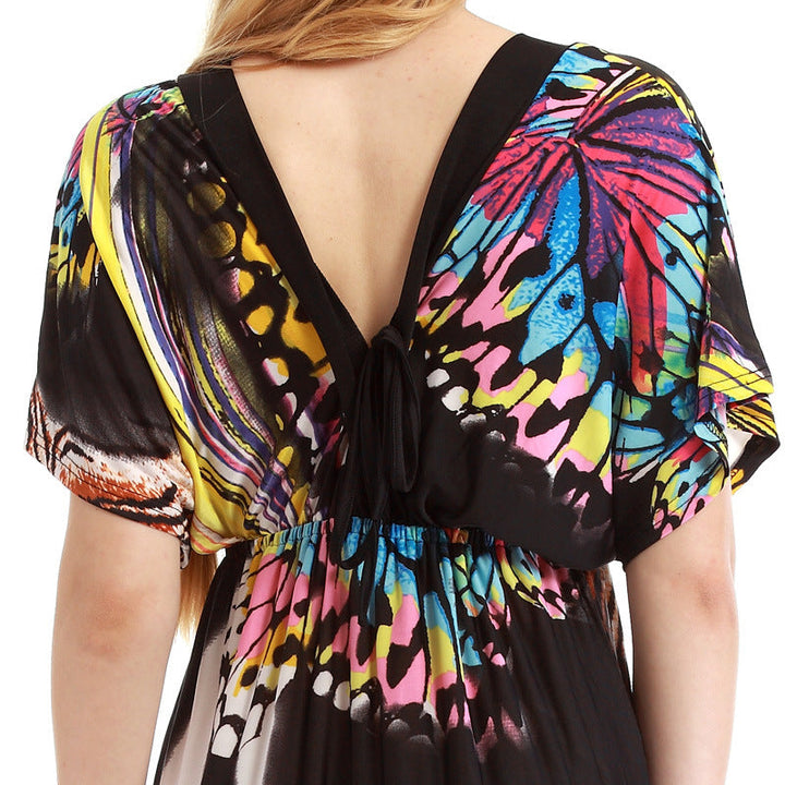 Ella | Flattering Butterfly Maxi Dress