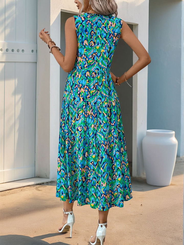 Zuri | Flattering Floral Sleeveless Dress