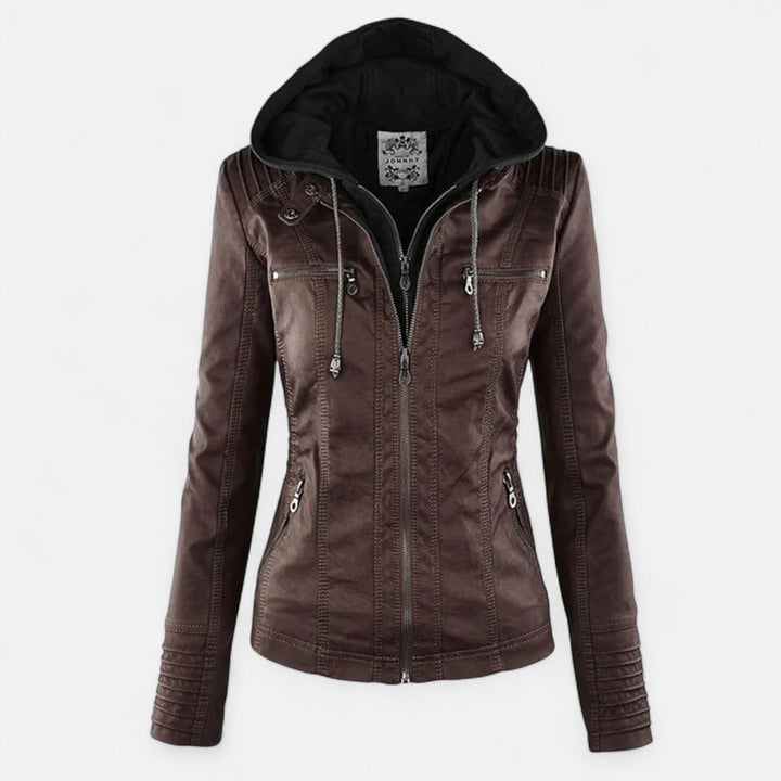 Sloane | Women's Hooded Zip-Up Fitted Jacket