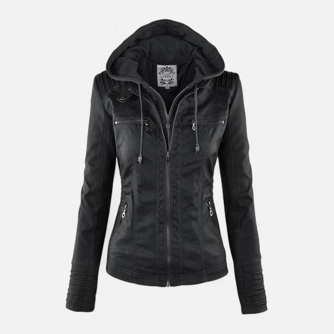 Sloane | Women's Hooded Zip-Up Fitted Jacket