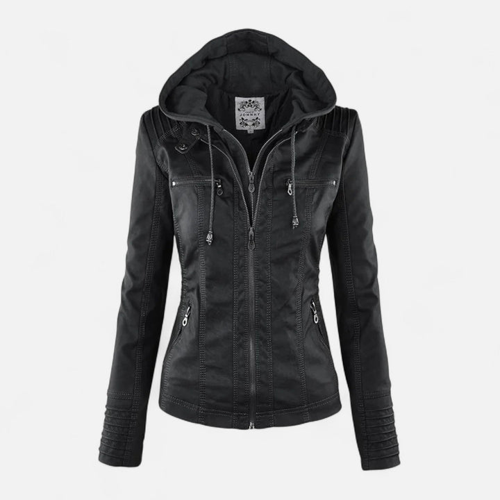 Sloane | Women's Hooded Zip-Up Fitted Jacket