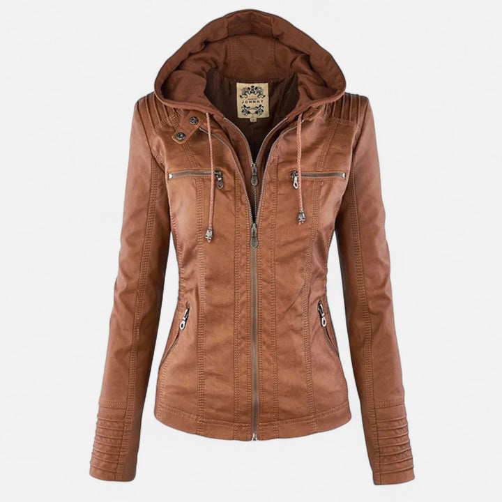 Sloane | Women's Hooded Zip-Up Fitted Jacket