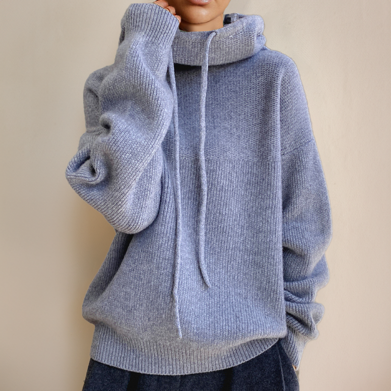 Sofie | Women's Cozy Knit Long Sleeve Hoodie