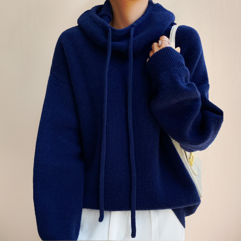 Sofie | Women's Cozy Knit Long Sleeve Hoodie