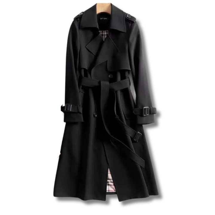 Vivienne | Women's Classic Double-Breasted Belted Long Trenchcoat