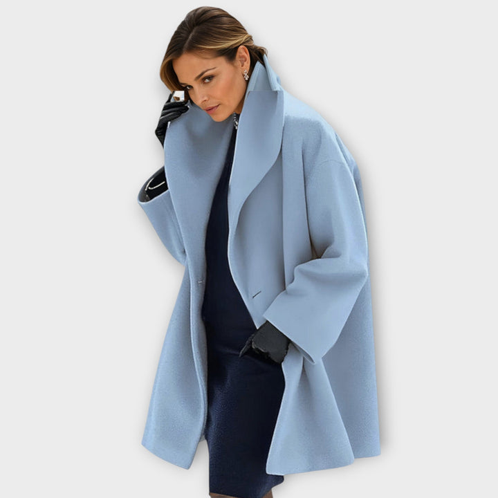 Vivienne | Women's Oversized Wide-Lapel Drop-Shoulder Midi Coat