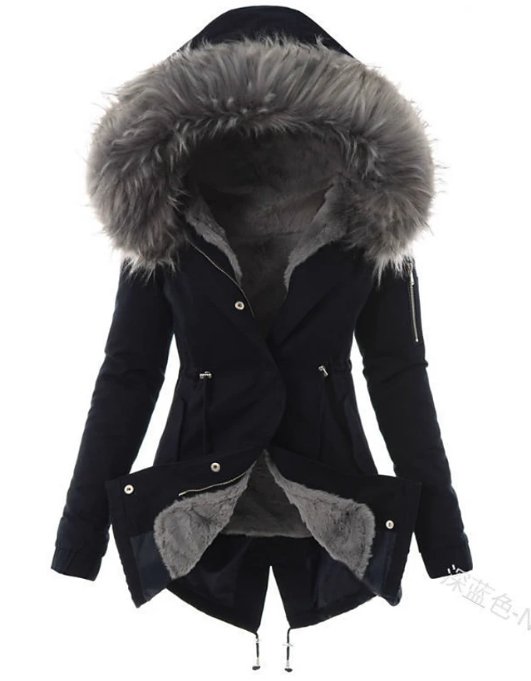 Winifred | Women's Hooded Adjustable-Waist Midi Parka