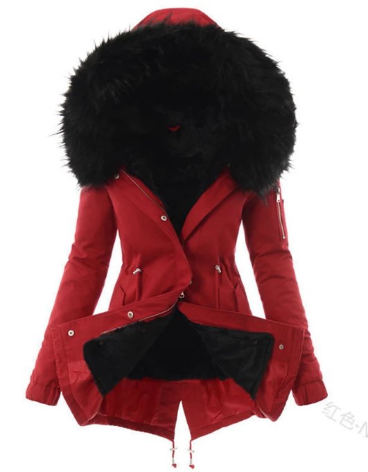 Winifred | Women's Hooded Adjustable-Waist Midi Parka
