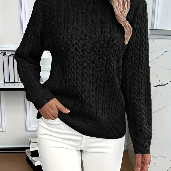Fenwick | Women's Cable-Knit Round Neck Sweater