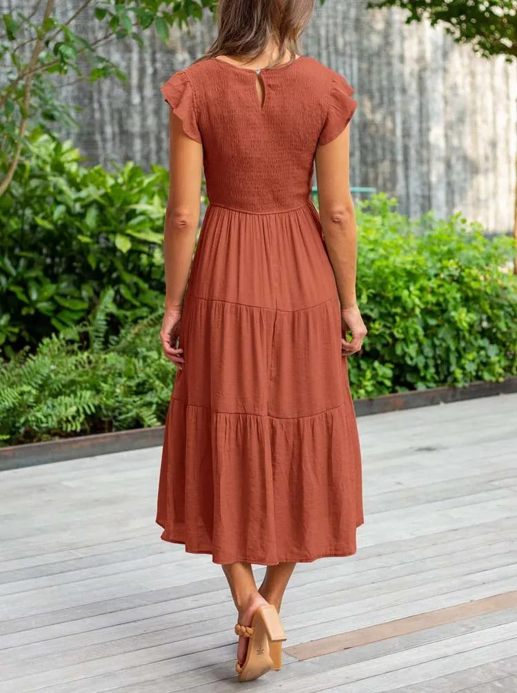 Amelia | Elegant Summer Midi Dress
