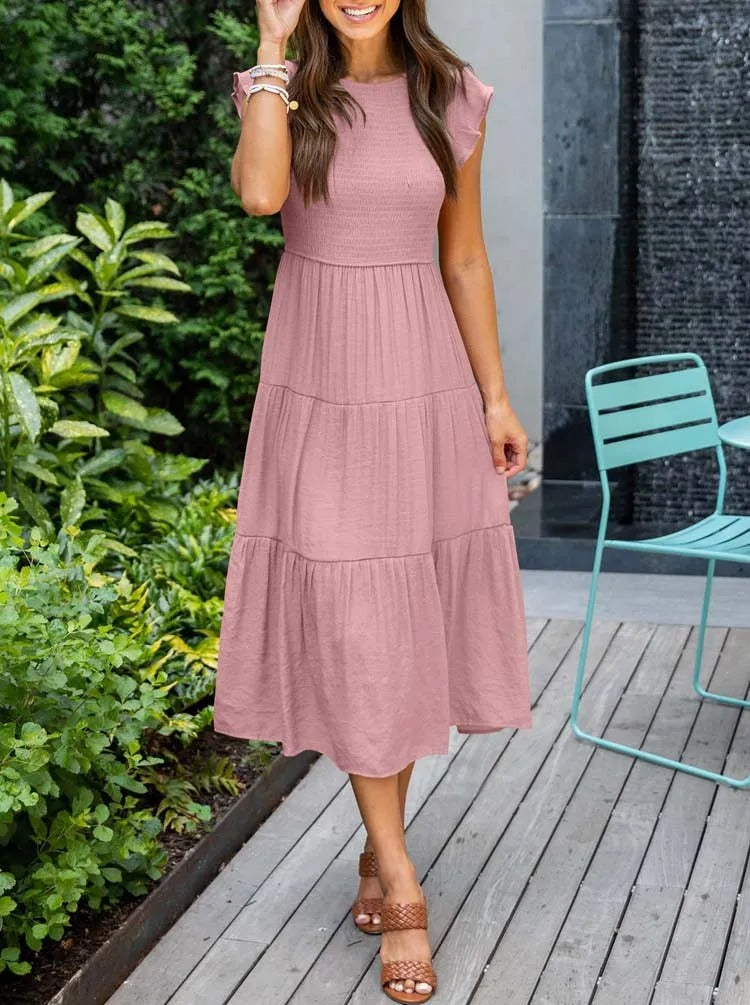 Amelia | Elegant Summer Midi Dress