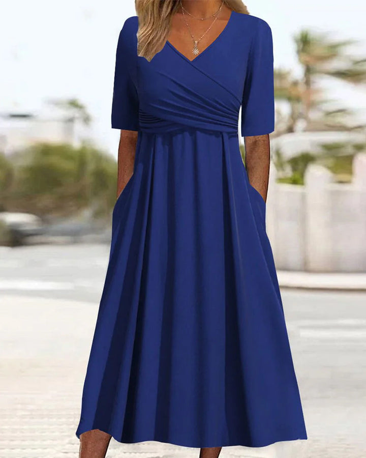 Lisa | Women Crossover Midi Dress