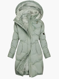 Isabelle | Women's Faux Fur Trim Long Winter Jacket