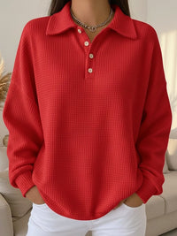 Isla | Women's Collared Button Placket Sweater