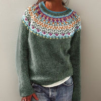 Juniper | Women's Fair Isle Round Crew Neck Sweater