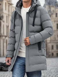 Men's Hooded Long Sleeve Puffer Coat | Thatcher