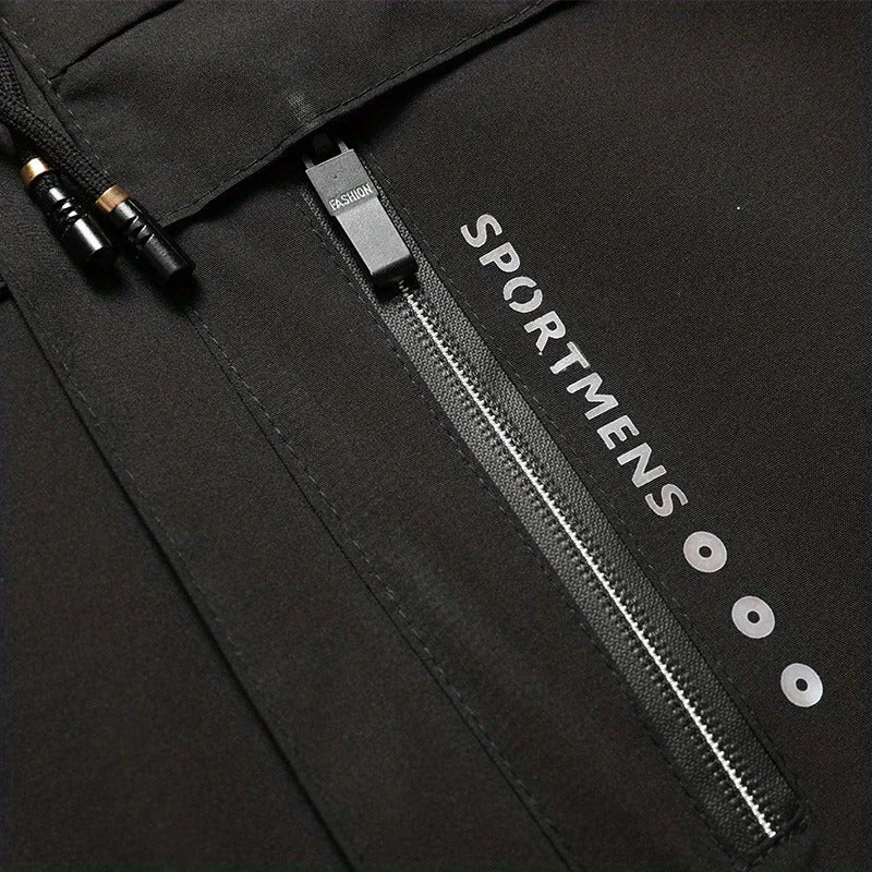 Close-up of zipper pocket and drawcord detail on Dashiell winter jacket